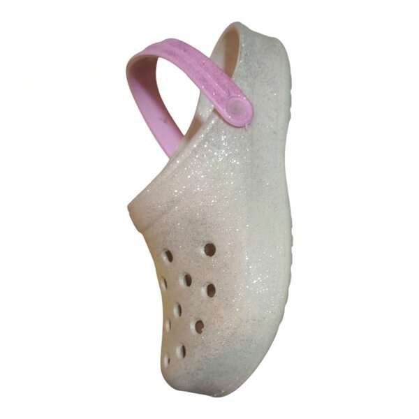 Sandália Babuche com Glitter, Brilho para meninas,