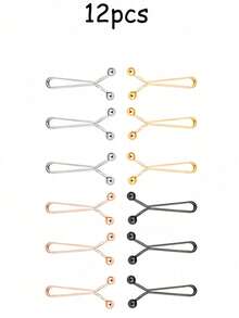 24/12/8/4/2件装腰部收紧扣，适用于宽松牛仔裤，无需缝纫的可拆卸扣，可重复使用的腰部收紧夹，金属胸针，适用于裤子、牛仔裤和裙子/本产品与实际产品尺寸存在一定差异，请在下单前确认您会使用它！ - 彩色 - 查看 31