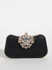 حقيبة مساء فاخرة مرصعة بالكريستال والراين، مناسبة للكرنفالات وفساتين الزفاف اللامعة والمناسبات الأخرى، ساحرة وأنيقة وفاخرة، حقيبة مساء مربعة مزينة بالكريستال صغيرة وناعمة، مناسبة للحفلات والولائم والسهرات وغيرها من المناسبات، هدية مثالية للنساء. محفظة مساء لامعة، مناسبة للكرنفالات والأعراس والحفلات والسهرات وغيرها من المناسبات. - الأسود - مشاهدة 6