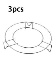 1件/3件装不锈钢三脚架蒸架，蒸锅架，多功能熨斗架，家用厨房用，耐热厨房桌垫，杯垫，不锈钢隔热垫，桌面防烫保护，适用于餐厅、厨房、烘焙 - 銀色 - 查看 12