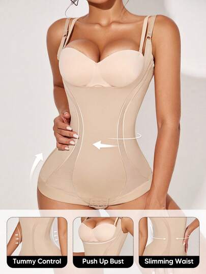 Women's Body Shaper Bodysuit Seamless Tummy Control Waist Slimming Design