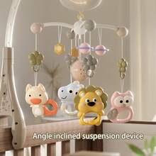 1 Set Mainan Bayi Elektrik Berputar untuk Digantung di Ranjang Bayi, Mainan Bayi Pintar untuk Penggunaan Sehari-hari untuk Bayi Baru Lahir - MultiWarna - View 12