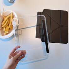 Suitable For IPad 10 Generation Protective Case, Magnetic Detachable, Intelligent Sleep Wake-Up, Ipad 11 Gen Case, With Pen Slot, High Transparency Acrylic Back Panel, Can Be DIY Freely, Anti Drop And Anti Bending, Suitable For IPad Air11 (M3), IPad Air11 (M2), Compatible With IPad Pro 11 Inch (1st/2nd/3rd/4th), IPad Case