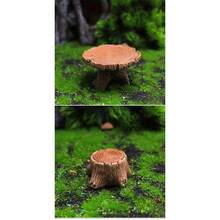 微型家具，迷你娃娃屋装饰桌椅模型，微景观花园木桩桌椅装饰，户外花园树脂工艺品，花园艺术配件，微景观装饰配件，微型木桩桌椅组合，圣诞礼物