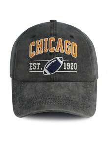 1pc Indianapolis Embroidered Washed Baseball Cap, Adjustable Outdoor Sun Protection Casual Hat Suitable For Travel, Beach, Vacation, Y2K Style For Young Adults - Baseball Cap - View 31