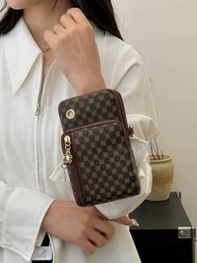 新款男士时尚单肩斜挎包，男女通用，多功能通勤休闲包 - 彩色 - 查看 5