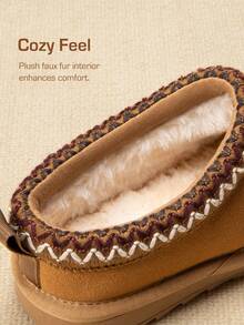 Playful Slip-On Slippers For Kids |,Soft Fuzzy House Shoes For Indoor & Outdoor Play (Toddler To Big Kid) - 棕色 - 查看 6