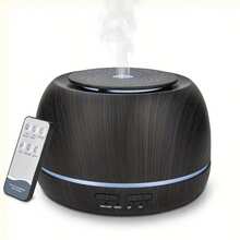 300ml Essential Oil Diffuser & Humidifier With Remote, Soundwave Technology Aromatherapy Device, 7-Color Night, 2 Mist Modes, Auto Shut-Off Timer, For Home, Bedroom, Office Diffuser, Cool Mist Humidifier - USB - View 9