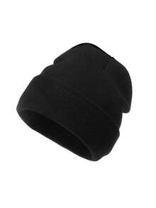 1pc Or 2pcs Unisex Solid Color Knit Beanie Hat, Warm Earflap Hat Suitable For Autumn/Winter Daily Use, Outdoor Travel, Hiking, Skiing, Cycling, Climbing Winter Gear Valentines Gift - Style H - View 14