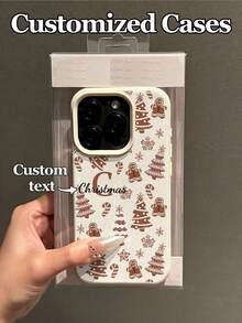 1 szt. personalizowane etui na telefon z motywem świątecznego piernikowego ludzika, kompatybilne z 17 Pro Max/17 Air/16E/16 Pro Max/15/14 Plus/13/12/11, S24/20 Ultra/A52S/A31 A21S/A13/A05S, kompatybilne z Redmi Note 13 Pro Plus/Note 10/Note 12C/Note 13C, wykonane z materiału TPU, modne, odporne na upadki, pełne świątecznej atmosfery, najlepszy prezent dla rodziny i przyjaciół, wersja międzynarodowa, nie wersja krajowa - Biały - Zobacz 3