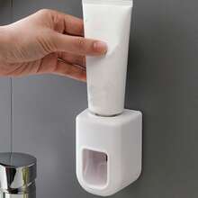 Automatic Toothpaste Dispenser, Bathroom Wall-Mounted Toothpaste Squeezer, Hands-Free Toothpaste Holder, Minimalist Slouchy Toothpaste Rack Bathroom Accessories Bathroom Tools