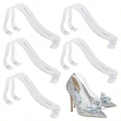 TYUI TXIN 10 Pcs/5 Pairs Acrylic Clear Sandal Shoes Display Stand Inserts Holders Shoe Display Rack Shoe Support For Women's Shoes