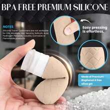 4pcs Silicone Leak-Proof Refillable Bottles, Smooth Squeeze No Residue, Compact Portable, Airtight Seal Keeps Fresh, Stylish & Practical Travel Makeup Organizer - Multicolor - View 4