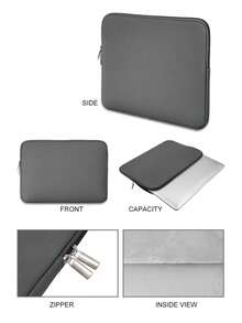 1pc Padded Multi-Functional Lightweight Scratch-Resistant Tablet Sleeve/Pouch For 11"/13"/14"/15.6" Tablets, Shock-Absorbing And Scratch-Resistant - Multicolor - View 9