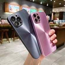 1pc Aurora CD Pattern Phone Case, Anti-Slip Anti-Fingerprint Matte Hard Shell Case, Compatible With IPhone 15/15Pro/15Plus/15Promax - Mauve Purple - View 8