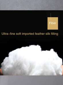 1pc Ultra Soft Down Filled Single Person Neck Pillow Core, Sleep Aid, Neck Support Pillow, Health Pillow, Hotel Quality Cooling Pillow, Made With Premium Soft Down Alternative Filling, Suitable For Back, Stomach Or Side Sleeping, Luxury Hotel Quality 3D Microfiber Filling, Breathable Fabric, Fits Double Bed Size