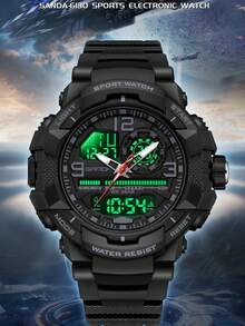 SANDA. SANDA 6130 Brand G- Style Military Watch Men Digital Shock Sports Watches For Man Waterproof Electronic Wristwatch Men - One Size - View 6