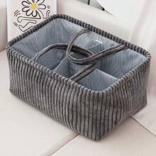 Giỏ đựng đồ dung tích lớn nhiều ngăn phong cách Bohemian - Túi đựng tã polyester, túi đựng quần áo có thiết kế mở túi đựng đồ cho bố mẹ với sọc trắng và xám, thùng đựng đồ dùng gia đình bằng vải dệt thoáng khí dành cho các bậc cha mẹ bận rộn - Nhiều màu - Xem 14
