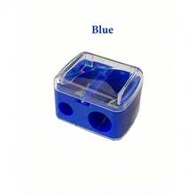 1pc Double Hole Eyeliner, Eyebrow Pencil And Makeup Pencil Sharpener, Mini Portable Multi-Function Pencil Sharpener, Professional Eyebrow Pencil PVC Sharpener Eyebrow Pencil/Portable Girl Makeup/Makeup Application Accessories - Black - View 15