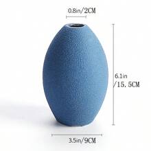 5 piezas Jarrón de cerámica para decoración del hogar - Jarrón para sala de estar, cocina, estilo rústico moderno, centro de mesa, decoración para dormitorio, oficina, baño, mesa de comedor, mesa de café