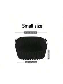 Reusable Non-Stick Air Fryer Liner,Household High Temperature Resistant Silicone Steam Pan Pan Mat Baking Cake Special Mold,Microwave Oven Baking Pan. Kitchen Accessories,Holiday Party Potluck Kitchen Christmas Supplies,1/2PCS Square Silicone Air Fryer Basket Baking Pan - Multicolor - View 13