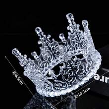 4/5 piezas/set Decoración de pastel de Día de San Valentín con corona de cristal de lujo, elegante decoración para pastel con letras "AMOR" de perlas, adecuado para decoración de postres en Día de San Valentín/Aniversario/Fiesta de Boda - Multicolor - Ver 4