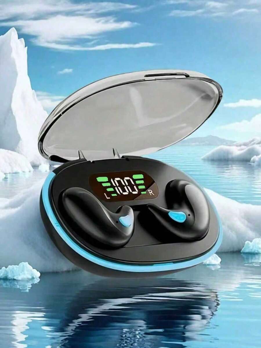 2025 睡眠耳塞无线迷你耳机适用于工作蓝牙耳机立体声隐藏式耳机带麦克风高清通话防水适用于所有智能手机 150 毫安时电池容量 - 彩色 - 查看 1