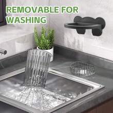 Removable Plastic Ice Scoop With Holder For Freezer Bucket Kitchen Ice Cube Scoop Multipurpose Plastic Scooper Shovel For Countertop Pet Food Flour Grains