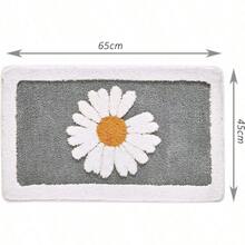 Alfombra de Baño Lujosa Microfibra Extrasuave y Absorbente Secado a Máquina Antideslizante Lanuda para el Suelo del Baño y Ducha 45x65 cm - Gris - Gris - Ver 2