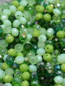 200pcs 4mm Green Color Round Glass beads For Jewelry Making DIY  Accessories - Multicolor - View 4