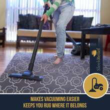 Ivory Non-Slip Carpet Pad, Thick Non-Slip Carpet Backing, Trimmable Non-Slip Carpet Mat Suitable For Hardwood Floors, Entryways, Kitchens, Bathrooms, Bedrooms, Living Rooms And Offices