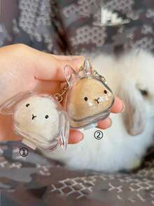 1pc Mini Pet Hair Storage Box, Transparent Cat Hair Storage Box Pendant, Dog Hair Collector Keychain, Transparent Hair Storage Box, Cat Hair Storage Bottle Keychain, Cute Animal Hair Storage Pendant, Bag Pendant, Dog Hair Storage Capsule, Car Keychain, Mobile Phone Pendant, Best Gift For Pet Lovers, Creative Gifts For Lovers, Friends, Family, Teachers, Must-Haves For Back-To-School Season, Festival And Anniversary Gifts (Only Box) Car Accessories Goth Y2k - Multicolor - View 18