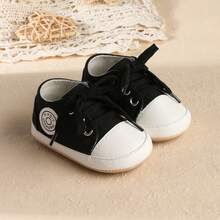 Spring/Autumn New Infant Shoes, Soft Sole Anti-Slip Anti-Kick 6-9 Months 0-1 Year Old Boys/Girls Toddler Walking Shoes - Black - View 10