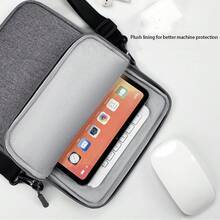 1pc Flat Organizer Bag, Shoulder Messenger Bag, Handbag For 11-Inch Tablet, Laptop, Suitable For Daily Carrying Of Tablets And Small Laptops Laptop Case Laptop Sleeve Laptop Cover Computer Bag Carrying Hand Bag Laptop Bag Water Resistant Travel Essentials - Multicolor - View 4
