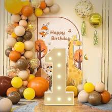 Số Marquee, Số phát sáng, Số khảm cho bóng bay, Khung bóng bay số 1, Chữ phát sáng Marquee, Đồ trang trí sinh nhật lần thứ 0123456789, Đồ trang trí kỷ niệm tiệc đầu tiên - trắng - Xem 11