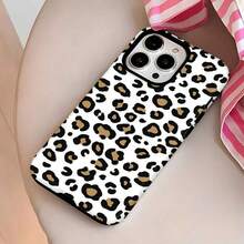 White Leopard Print Design Elemt-Design Phone Case, Suitable For Models 16, 15, 14 Pro Max, 13, 12, 11, XR, XS Plus Phone Cases, Made Of TPU Silicone Material, Providing Shock And Drop Protection, With Drop Protection Function, And Has A Very Good Hand Feel.It Is The Most Suitable Gift For Family, Frids, And Loved Ones..Holiday Phone Accessories.Pink Christmas 17 Pro Max Case Family Cover 17 Pro Max An Excellent Gift For Friends Girlfriend Or Boyfriend Fundas Cheap Gifts For Women Y2k Phone Case Anime Mobile Phone Case Phone Cases Cute Phone Cases Bear Phone Case New Year Mobile Phone Case - 白色 LB222 - 查看 7