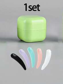 1/2set 30g Empty Cosmetic Jar, Refillable Travel Toiletries Container, Mask DIY Bottle With Lid, Leak Proof Travelling Accessories,With Makeup Spoon,Face Cream, Eye Cream, Lotion, Cosmetic Packaging Bottle,Ointment Bottles, Facial Mask Bottles, Empty Portable Cream Jar Cosmetic Container Travel Bottles(Spoon Color Random) - Multicolor - View 16