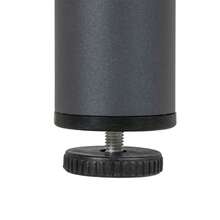 Outsunny Garden Table, Dining Table For 4 People With Parasol Hole, Dark Grey HDPE Lattice Patio Table 90x90x75cm On Site