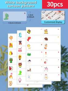 Customized 30/60/120/240/360/480pcs Transparent Waterproof Name Labels - White/Clear/Holographic/Rainbow Customized Stickers, Various Sizes Of Labels, Customizable Text,Office Decor