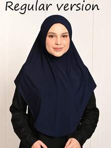 1pc Women's Solid Color Elastic Chin Cover Headscarf, Can Be Used As Robe, Headscarf, Veil, Suitable For Daily Wear, Breathable And Comfortable, Can Be Used As Lining For Headscarf Or Veil. - Solid Color - View 23