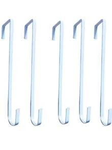 10pcs/5pcs/4pcs/2pcs/1pcChristmas Wreath Hook, Metal Shrinking Christmas Door Hook, Door-Backing Wreath Hook, Christmas Decoration Telescopic Hook - Multicolor - View 18