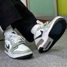 Nike 男子AIR JORDAN LEGACY 312運動訓練籃球鞋 - 白色/綠色 - 查看 6
