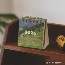 2026 Mini Desk Calendar, Landscape, Fresh & Simple, Ins Style, 3D, Home Use, Tear-Off - Multicolor - View 9