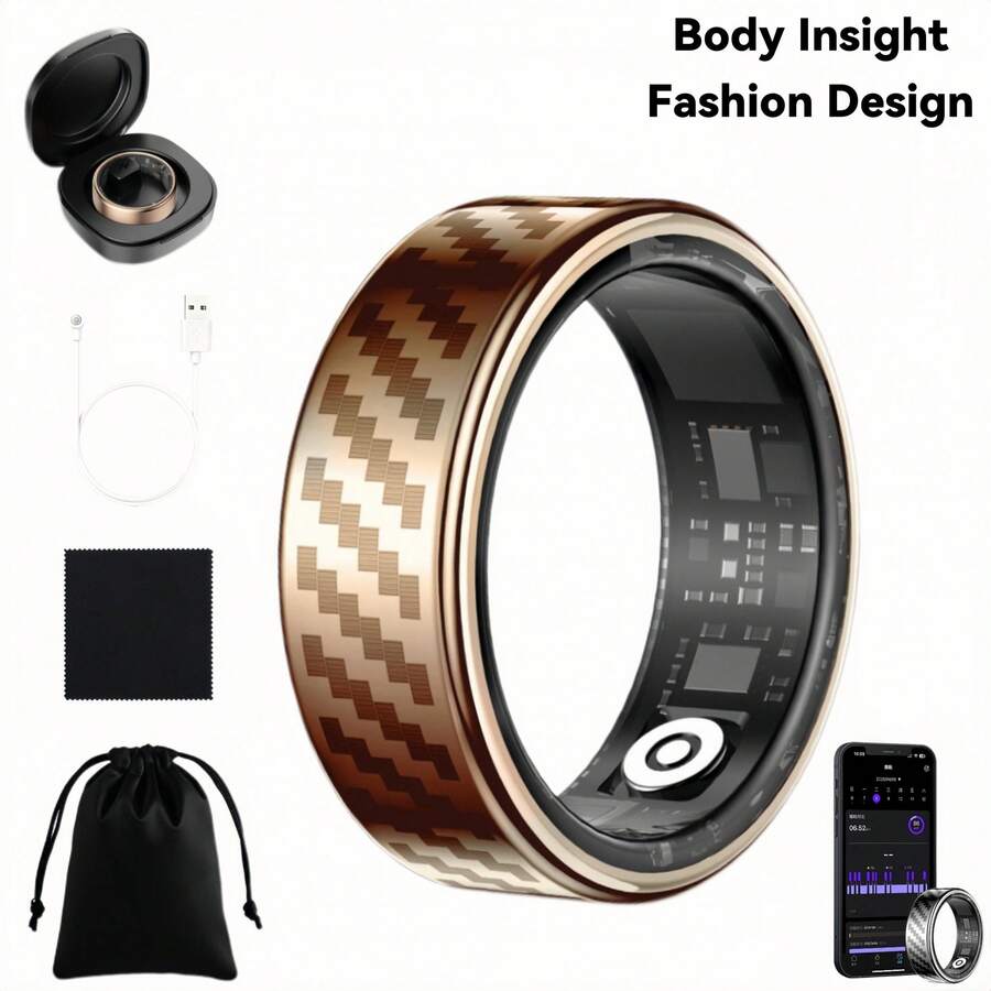 NEXUS Smart Ring, Fitness Tracking Ring, Heart Rate Monitor Health Tracker For Women/Men, IP68 Waterproof-No Subscription-Sleep Tracker For IPhone And Android, Up To 10 Days Of Battery Life(Subject To Actual Usage),Ideal Thanksgiving, Christmas And New Year Gifts For Family And Friends
