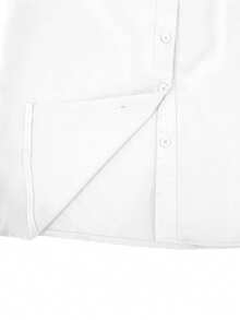 Women's Solid Color V-Neck Long Sleeve Blouse, Stylish And Essential For Commuting White Spring - White - View 5