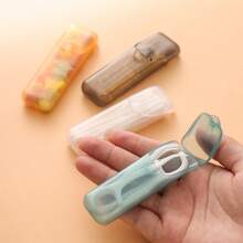 5件装迷你牙线棉签套装 - 便携式小药盒带牙签架，多色胶囊形容器，适用于口腔护理和旅行 - 牙科保健师最爱的收纳盒、棉签盒、迷你钱包配件、牙签架 - 彩色 - 查看 3