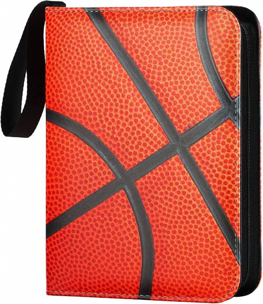 Football Card Binder 4 Pocket - Holds 400 Cards For Collecting - Basketball003 - View 1