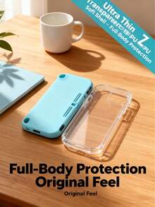 Switch Lite Case, Ultra Thin Transparent TPU Soft Shell - Shockproof Anti-Yellowing Protective Cover, Full-Body Protection With Original Feel, Anti-Scratch & Anti-Slip For Switch Lite Console - Transparent - View 3