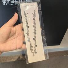 1PC New Ballet Shoe Chain,Y2K Pearl Diamond Butterfly Star Bling Decoration, High-End Heel Chain Shoe Accessory - Multicolor - View 6