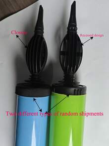 1pc Manual Balloon Inflator Pump - No Electricity Required, Random Color (Red, Green, Yellow, Pink) Handheld Latex & Foil Balloon Inflator - Easter, Wedding, Christening, Thanksgiving Party Accessory, Easy Operation Durable Design, Essential Tool For Celebrations (Recommend Purchasing 28CM Extra Large Size)